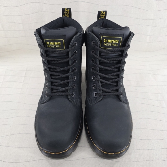 Dr Martens Mens Industrial Black Leather Soft Toe Work Boots ASTM F2892-11 Sz 8 main image 13